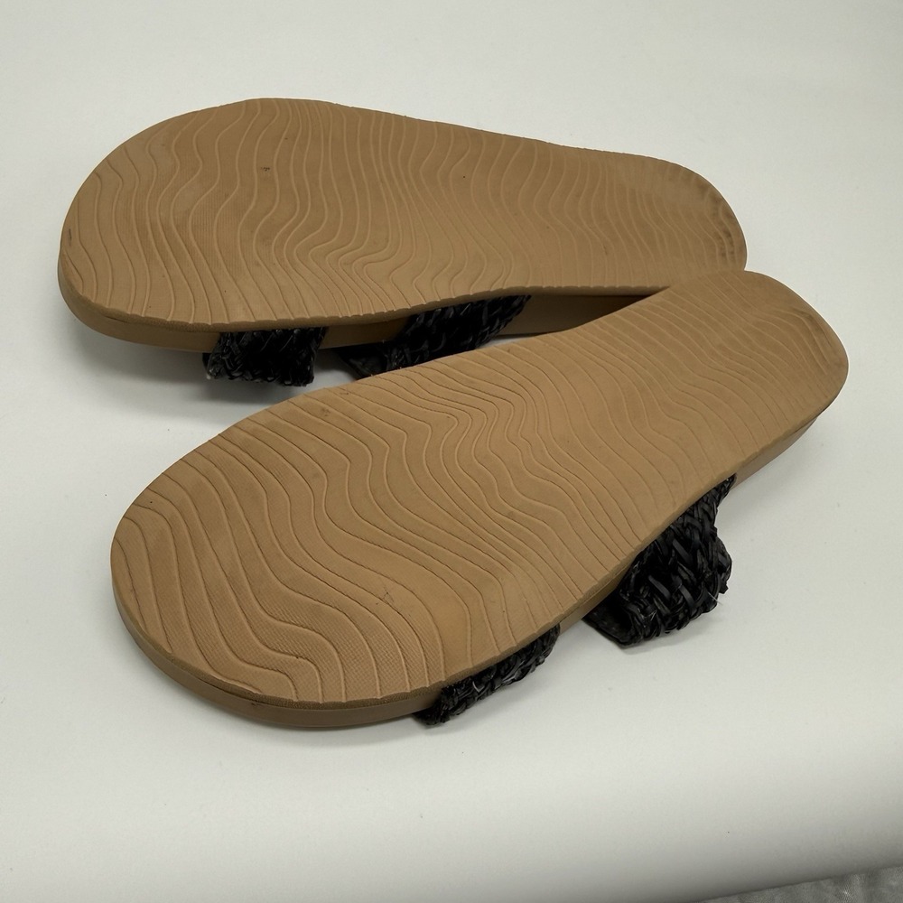 Reef Womens Cushion Vista ll Black Braid Sandal Size 8 EUC Beach Vacation - Picture 6 of 7
